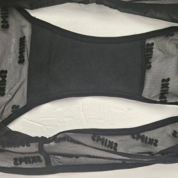 SKIMS FLOCKED LOGO BIKINI PANTY NWT - Picture 10 of 10
